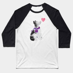 Chinese Crested Dog Powderpuff Baseball T-Shirt